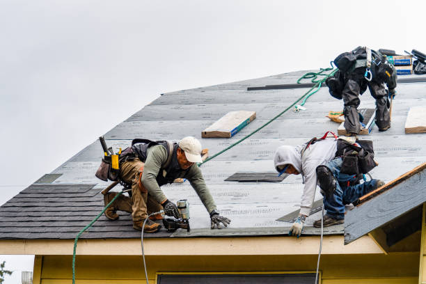 Professional Emergency Roof Repair technician working in Hebron, OH